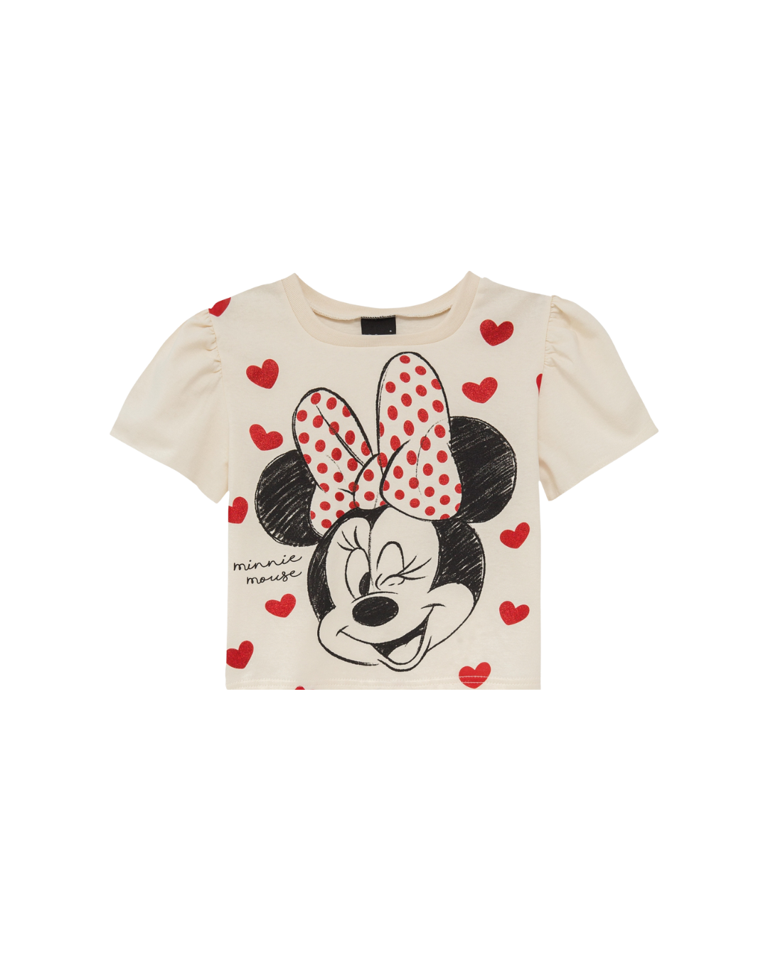 Blusa Cropped Infantil Menina Mickey Mouse Disney Em Algodão Malwee Kids