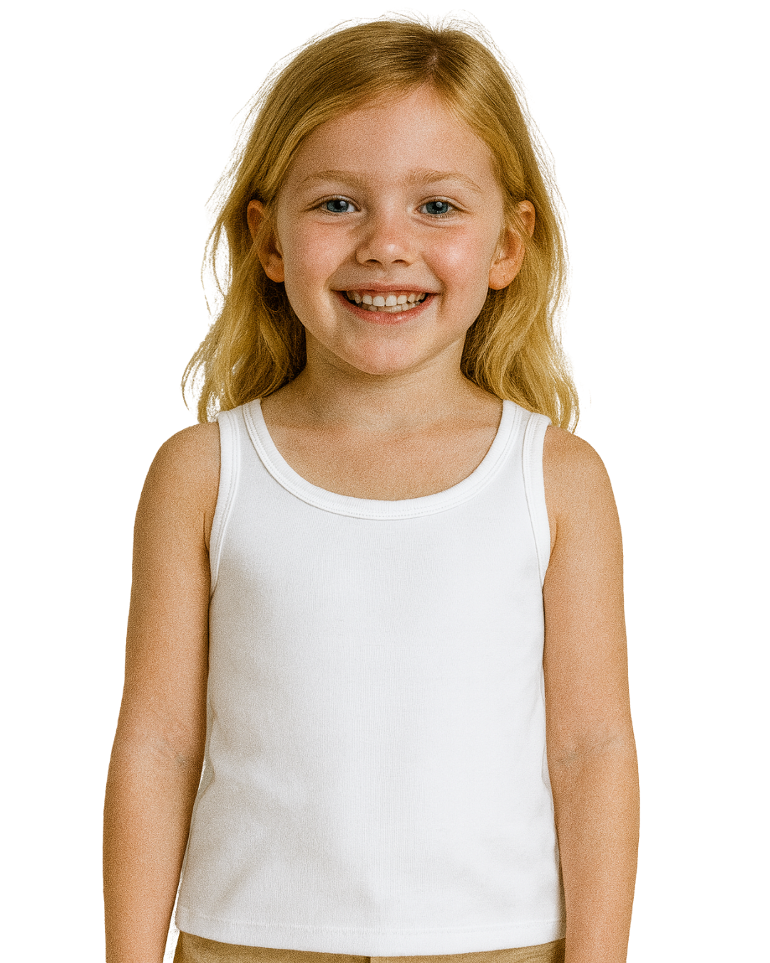 Regata Infantil Menina Alça Média Em Algodão Malwee Kids