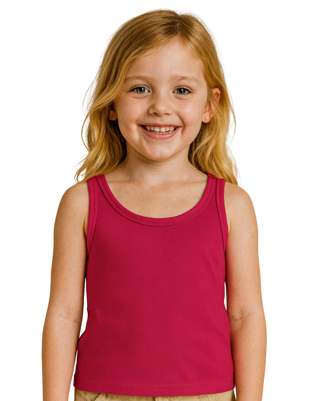 Regata Infantil Menina Alça Média Em Algodão Malwee Kids