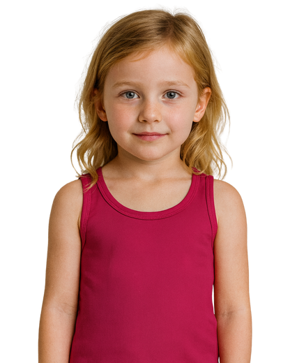 Regata Infantil Menina Alça Média Em Algodão Malwee Kids