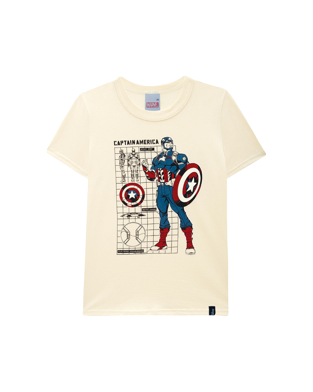Camiseta Infantil Menino Capitão América Avengers Em Algodão Malwee Kids