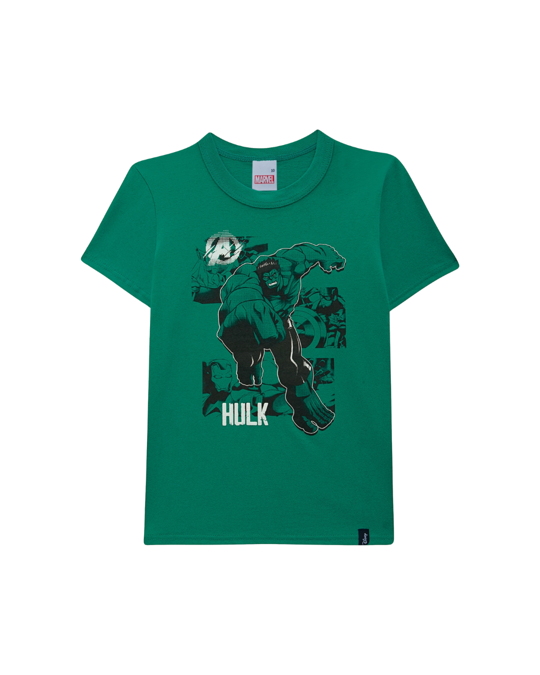 Camiseta Infantil Menino Hulk Avengers  Em Algodão Malwee Kids