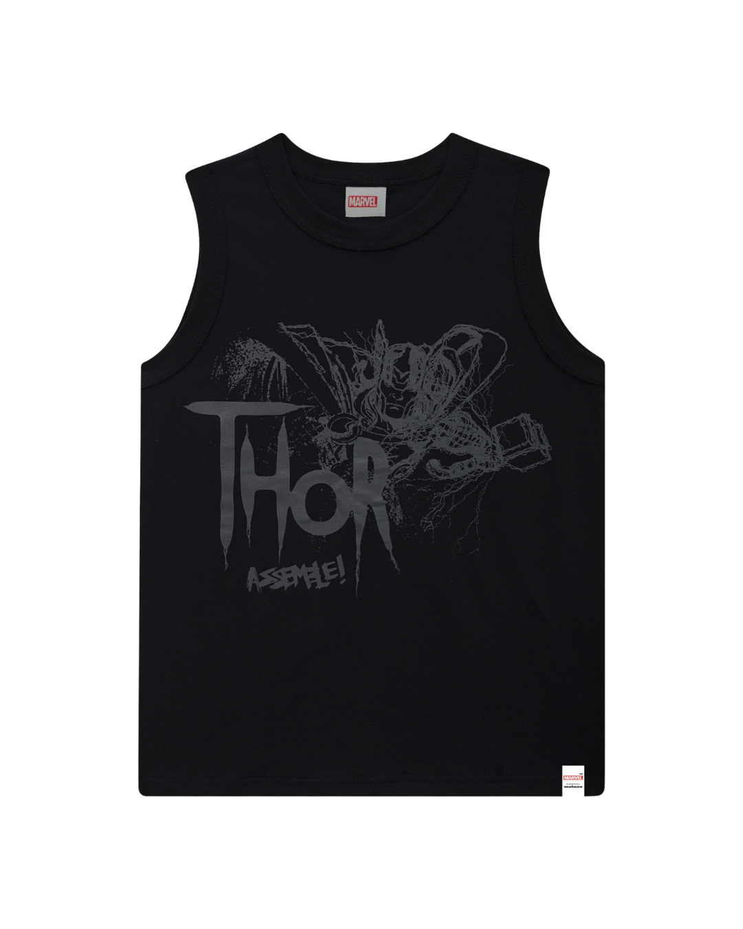 Regata Infantil Menino Thor Avengers Em Algodão Malwee Kids