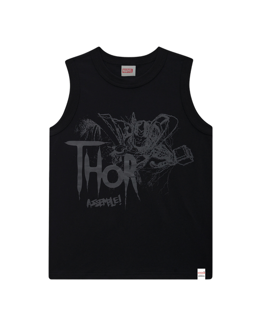 Regata Infantil Menino Thor Avengers Em Algodão Malwee Kids