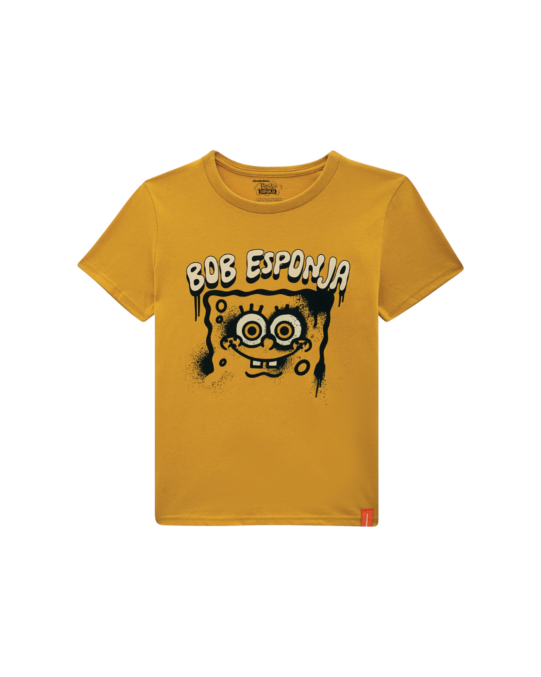Camiseta Infantil Menino Bob Esponja Em Algodão Malwee Kids