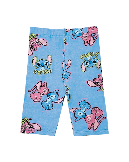 Bermuda Infantil Menina Stitch Em Algodão Malwee Kids