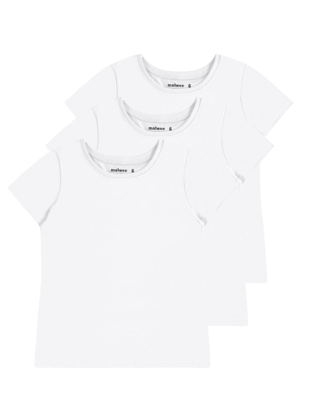 Kit - Blusa Infantil Menina Decote Redondo Em Algodão Malwee Kids