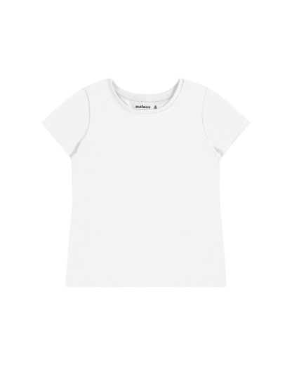 Blusa Infantil Menina Decote Redondo Em Algodão Malwee Kids