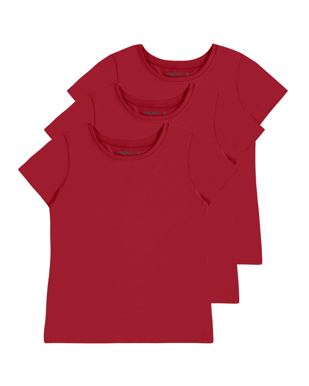 Kit - Blusa Infantil Menina Decote Redondo Em Algodão Malwee Kids