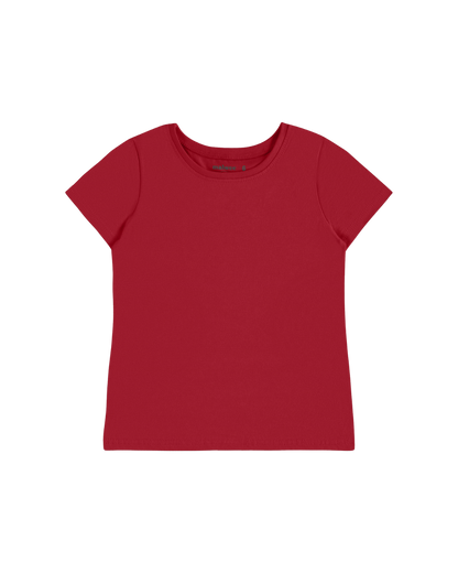 Blusa Infantil Menina Decote Redondo Em Algodão Malwee Kids