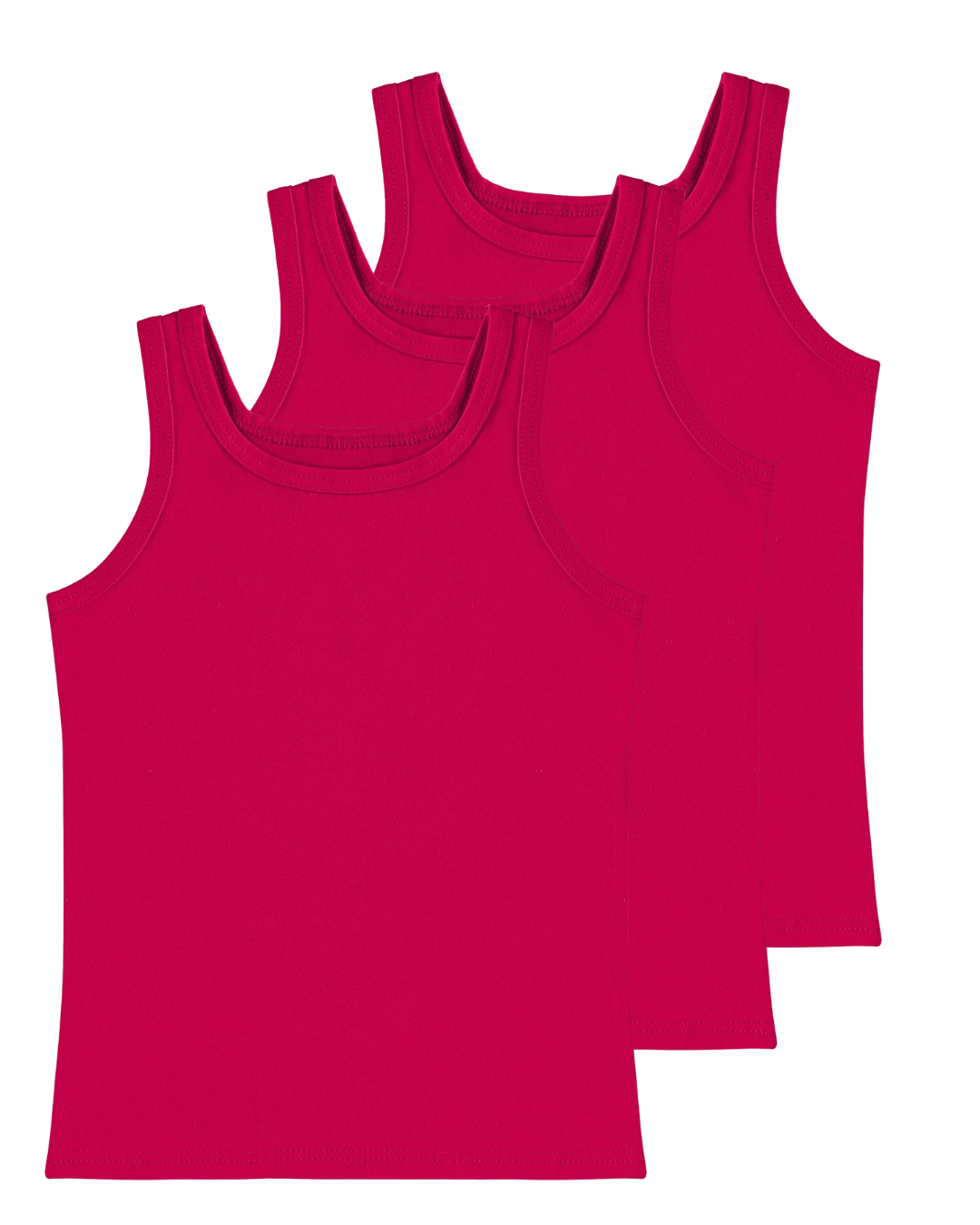 Kit - Regata Infantil Menina Alça Média Em Algodão Malwee Kids