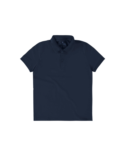 Camisa Polo Infantil Menino Peitilho Frontal Em Algodão Malwee Kids