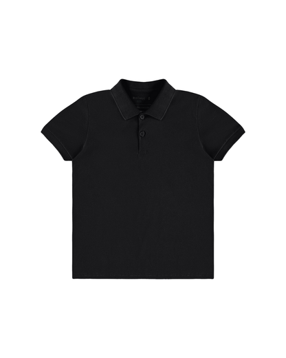 Camisa Polo Infantil Menino Peitilho Frontal Em Algodão Malwee Kids