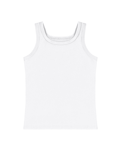 Regata Infantil Menina Alça Média Em Algodão Malwee Kids