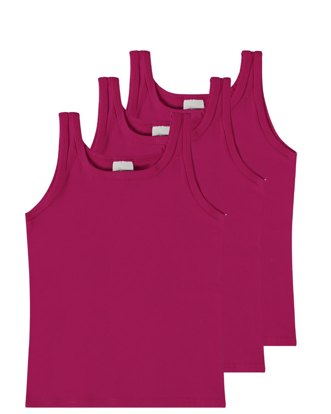 Kit - Regata Infantil Menina Alça Média Em Algodão Malwee Kids