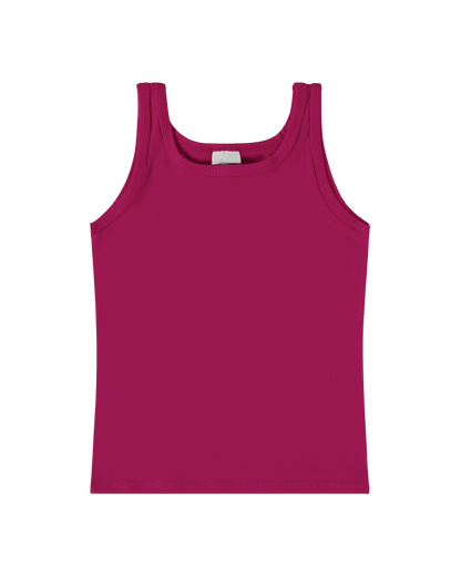 Regata Infantil Menina Alça Média Em Algodão Malwee Kids